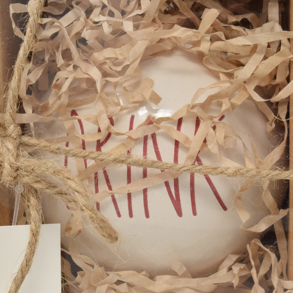 Rae Dunn Ornament Eat Drink Be Merry Christmas Tre New Gift Set Holidays Festive - Picture 3 of 8